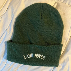 Land Rover Green Beanie One Size with White Embroidered Logo